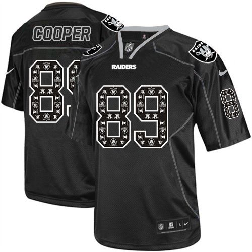 Nike Raiders #89 Amari Cooper New Lights Out Black Men's Stitched NFL Elite Jersey